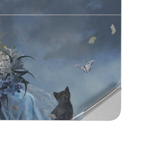 Fairy with Black Cat Sitting on Moon by Nene Thomas Surface Laptop Studio Skin